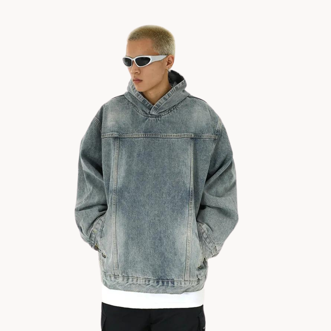 Sudadera con Capucha Vantage Denim