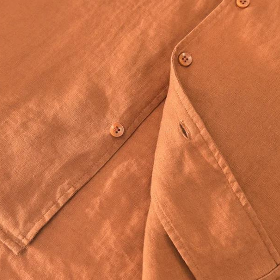Camisa Rico de Algodón con Cuello Camp