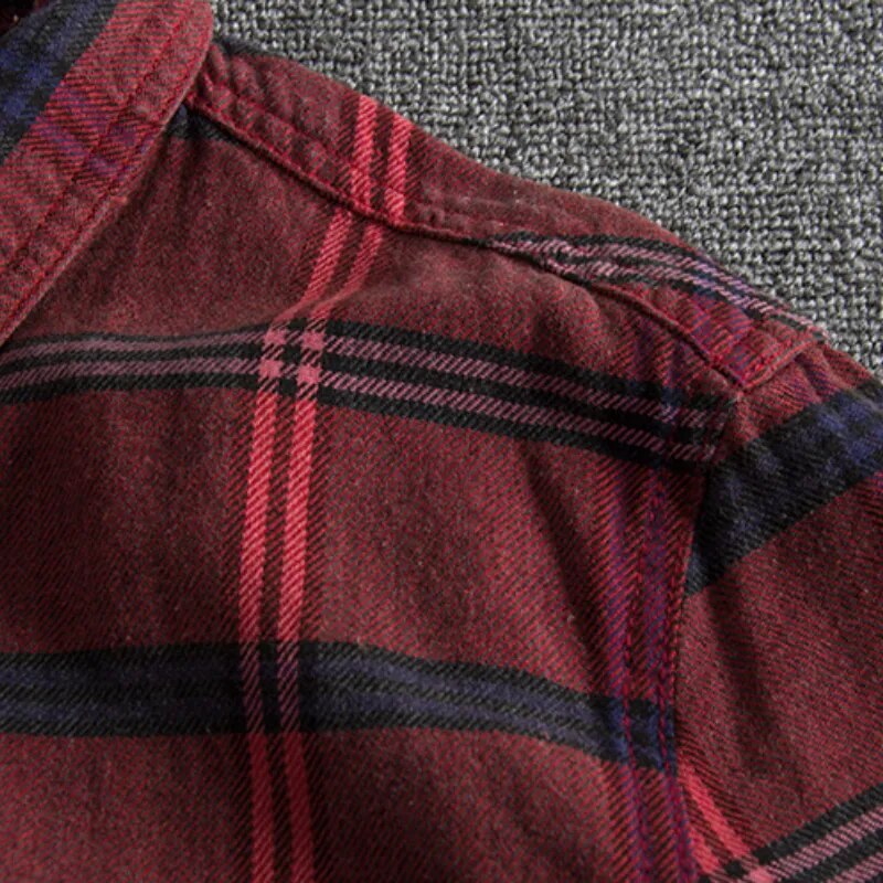 Camisa de Franela Autumn Ember a Cuadros