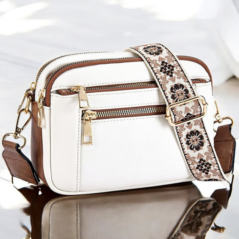 Elena | Bolso de Hombro de Piel Refinada