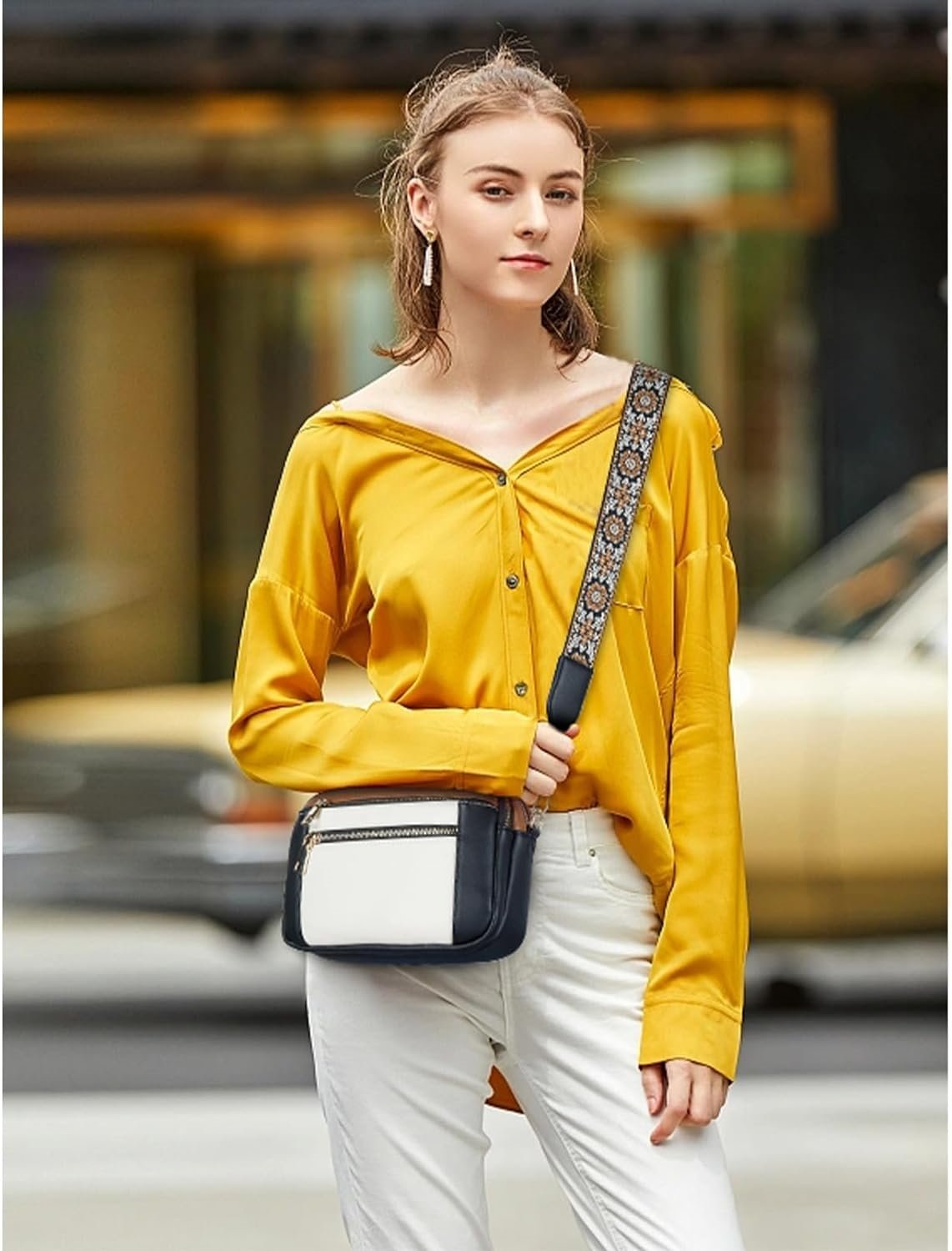 Elena | Bolso de Hombro de Piel Refinada