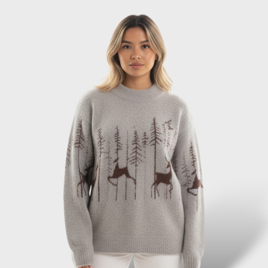 Suéter Navidad Mujer Terciopelo