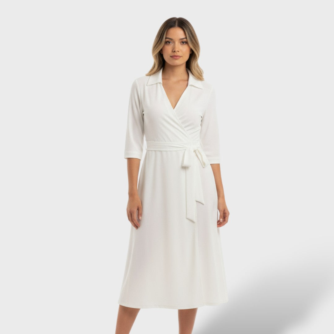 Vestido camisero elegante mujer