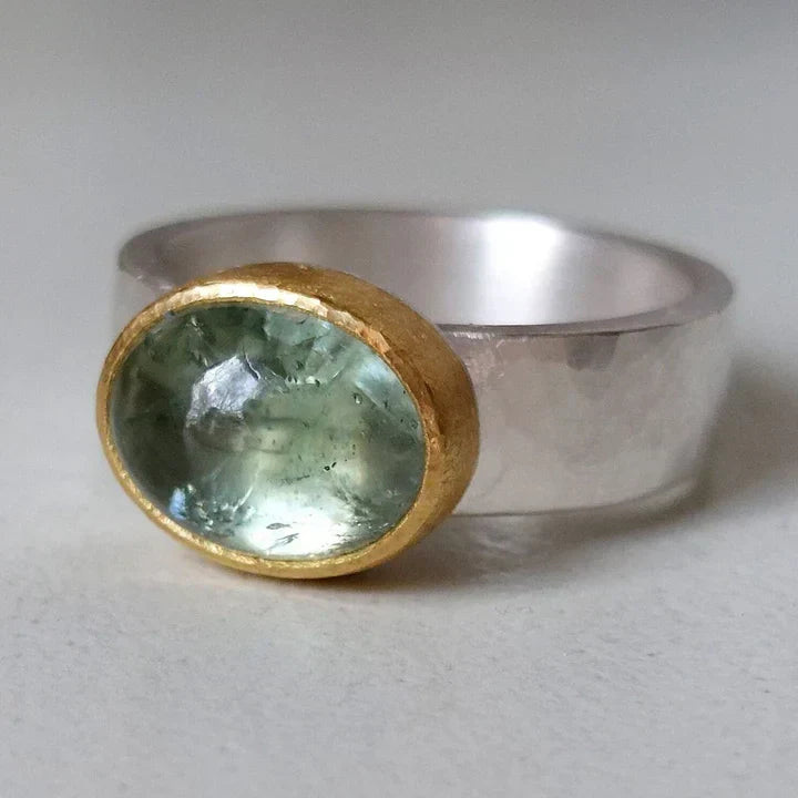 Anillo esmeralda suave™ – Elegancia vintage