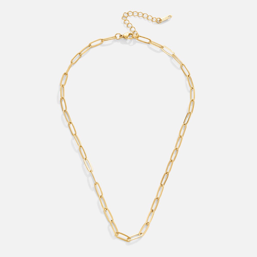 Collar de cadena clásico con clip