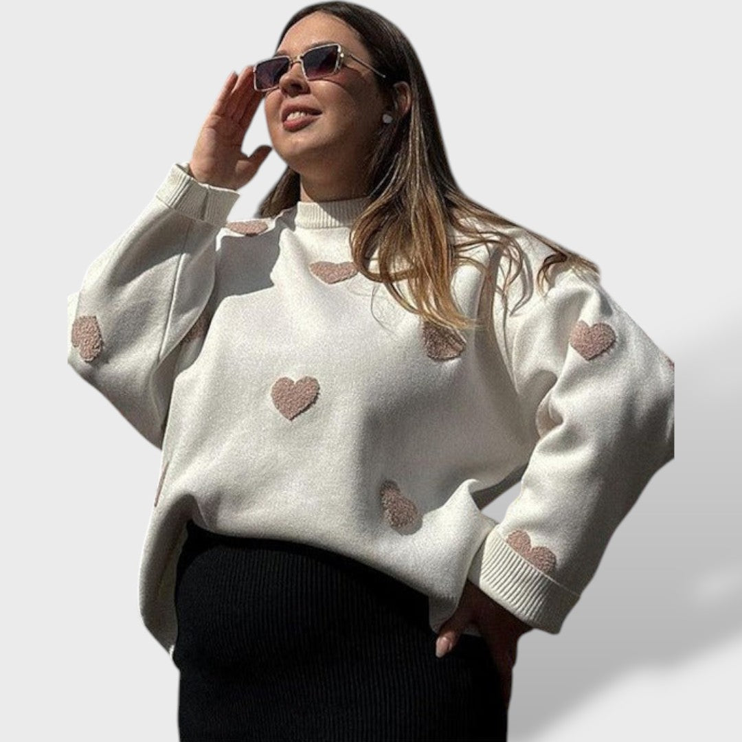 Emma Sudadera Corazón Tejido