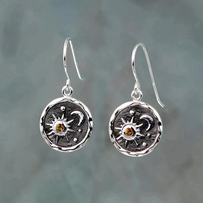 Pendientes boho sol y luna