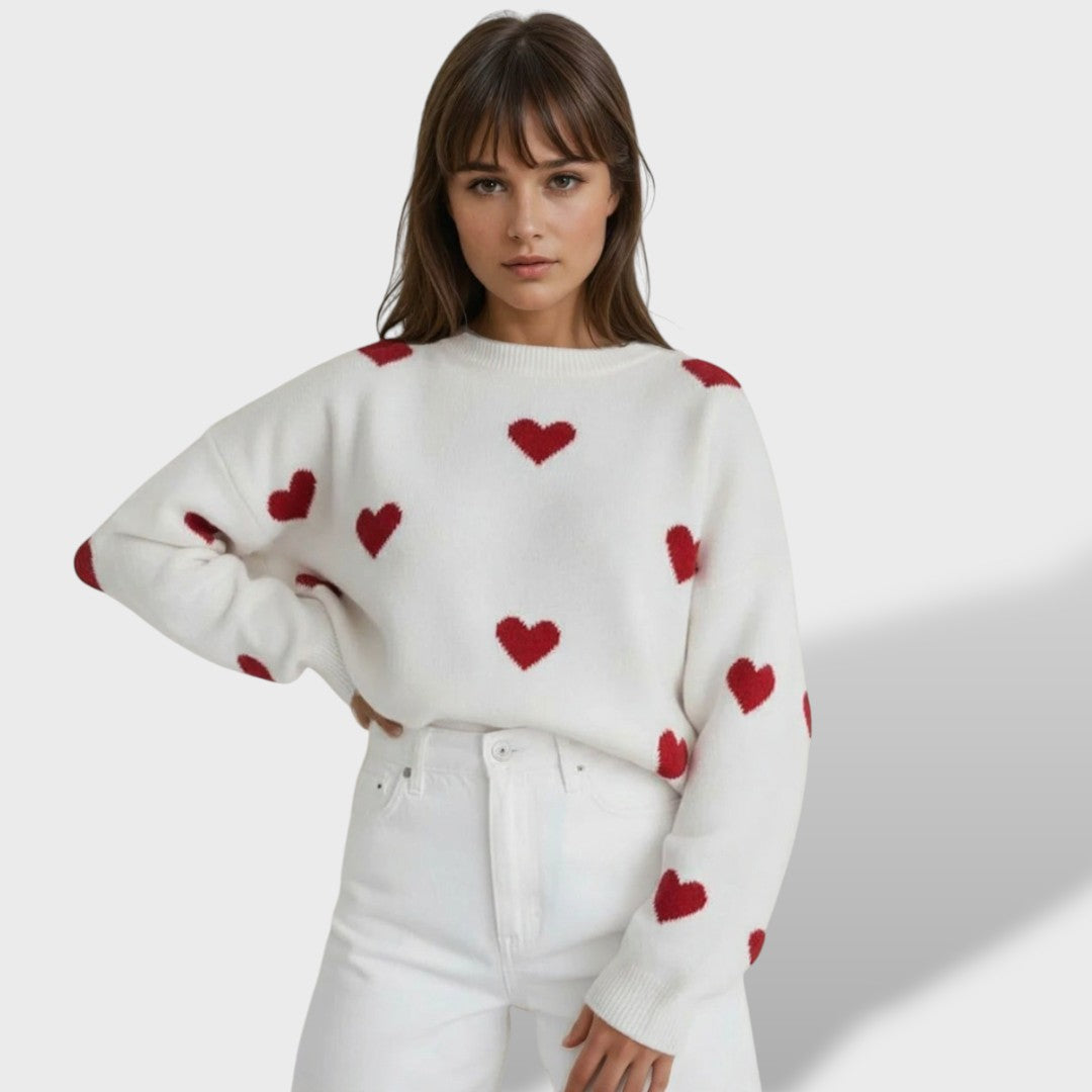 Emma Sudadera Corazón Tejido