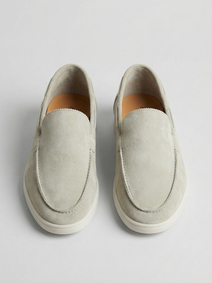 Mocasines de Ante Premium Verde Casual | Luna Bellucci