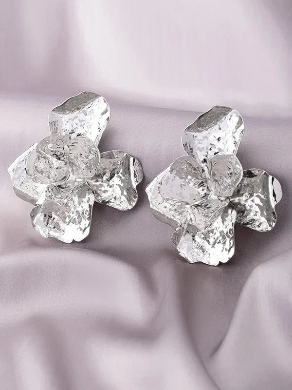 Pendientes Brillantes con Forma de Flor