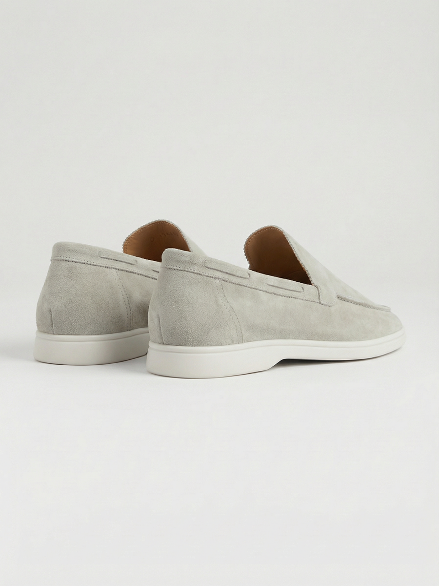 Mocasines de Ante Premium Verde Casual | Luna Bellucci