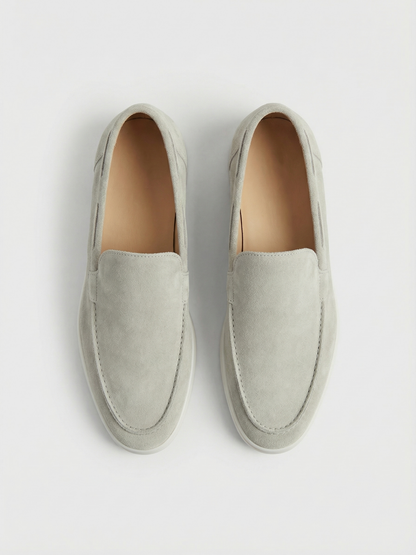 Mocasines de Ante Premium Verde Casual | Luna Bellucci