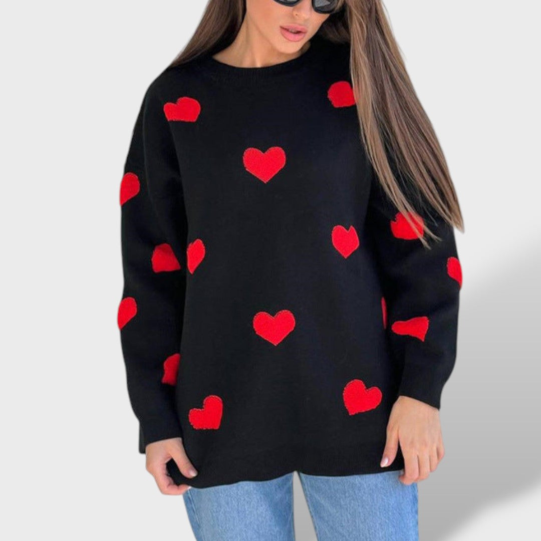 Emma Sudadera Corazón Tejido