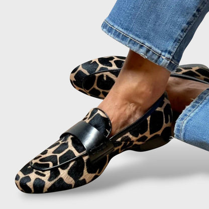 Mocasines Elegantes para Mujeres Leopardo