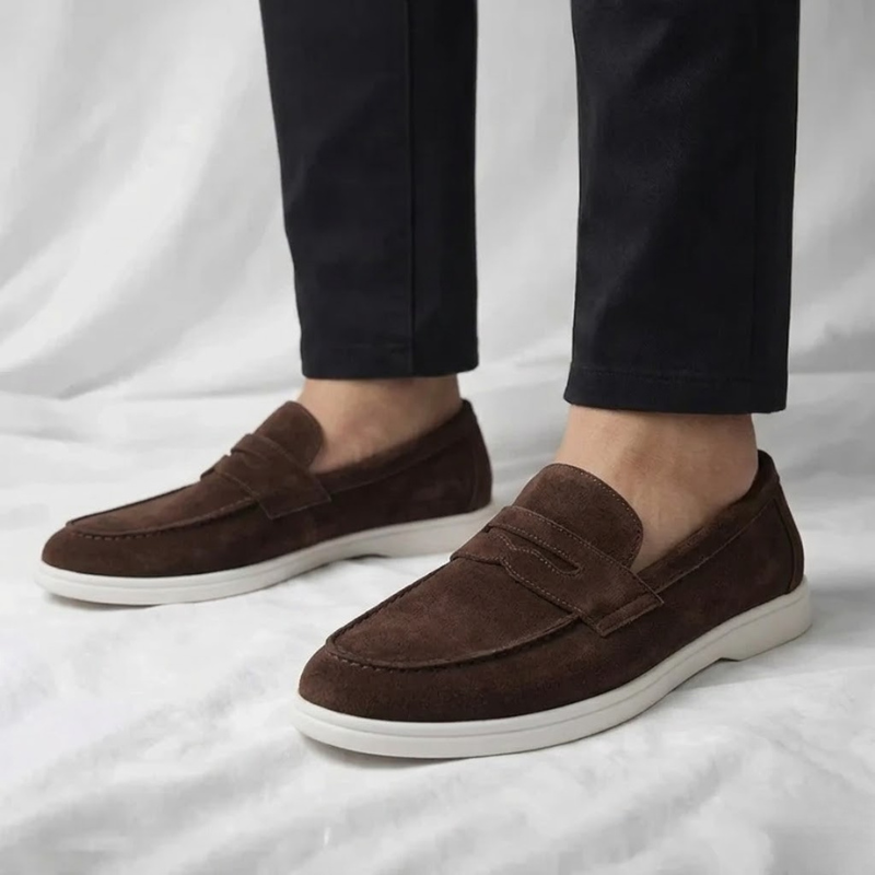 Florence – Mocasines de Ante para hombre en color Arena