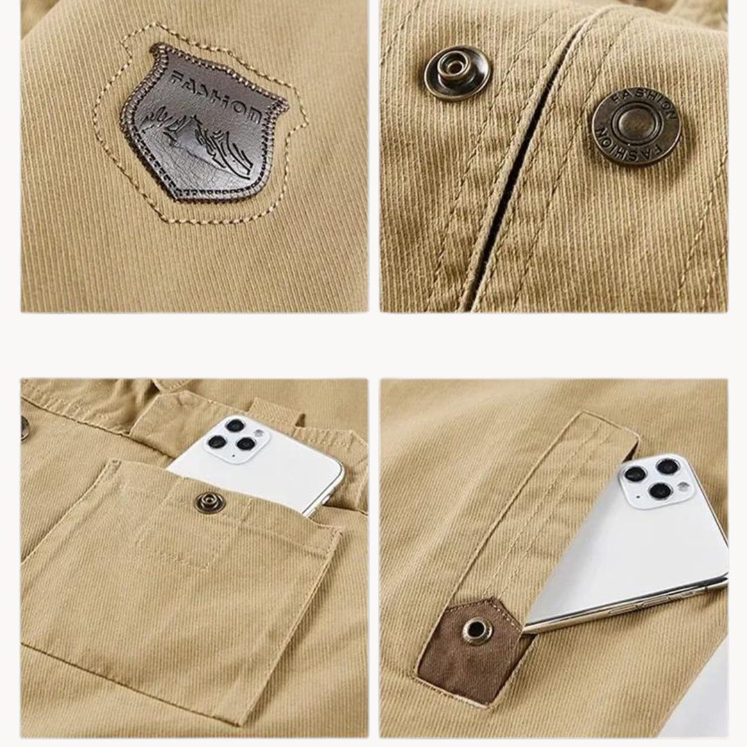 Chaqueta cargo Bordeaux