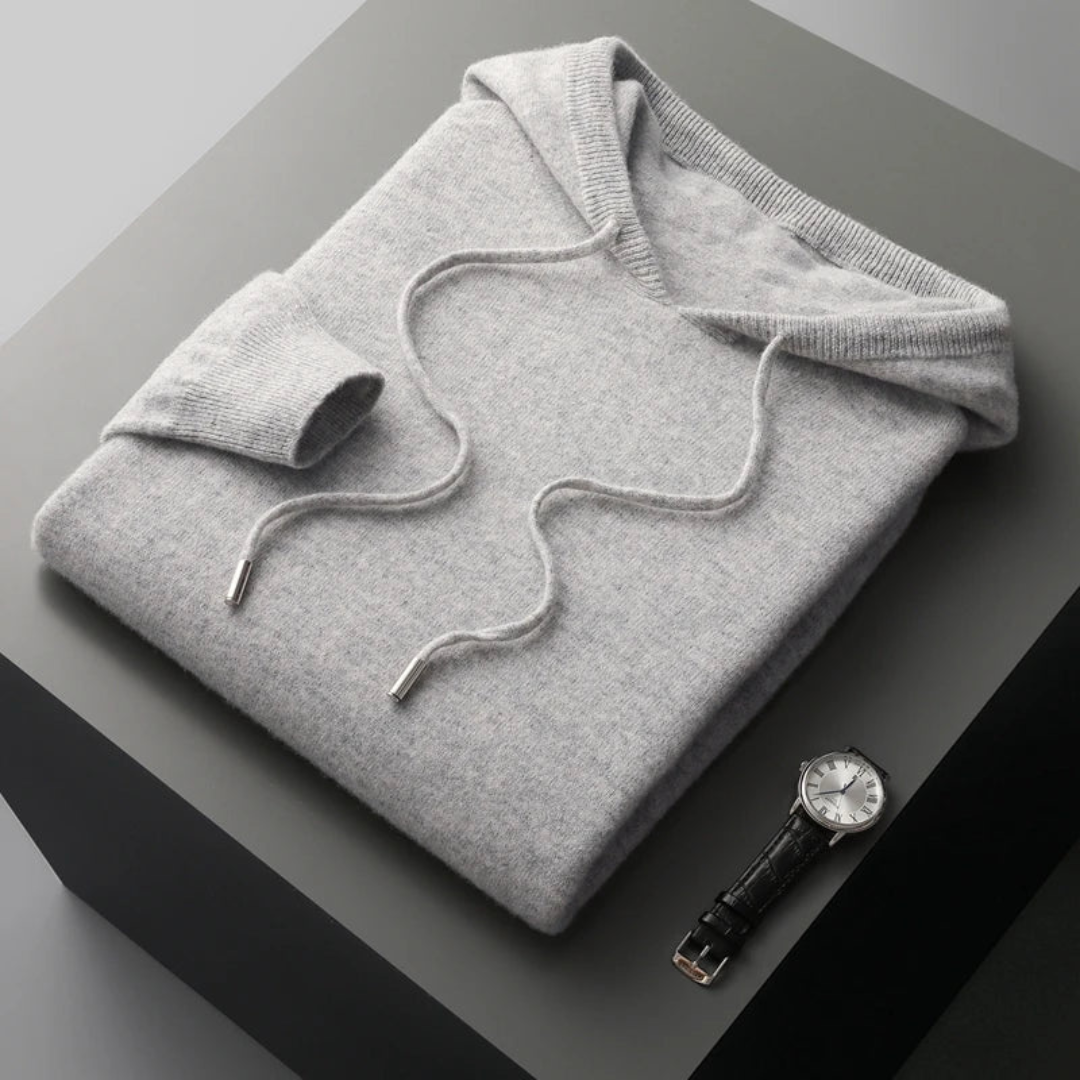 Sudadera con Capucha de Lana Merino Glacier