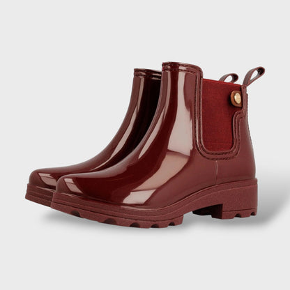 Botas Agua Mujer Burdeos