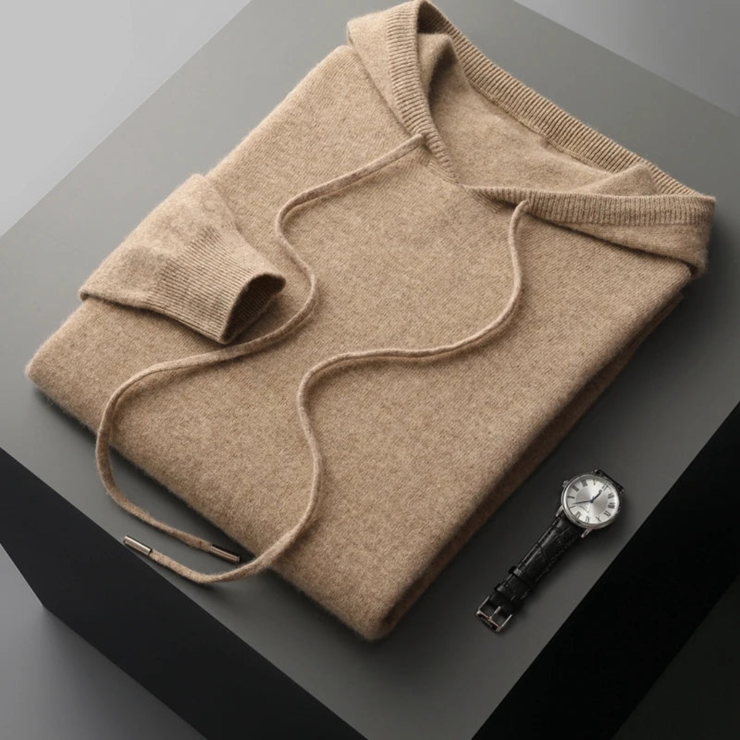 Sudadera con Capucha de Lana Merino Glacier