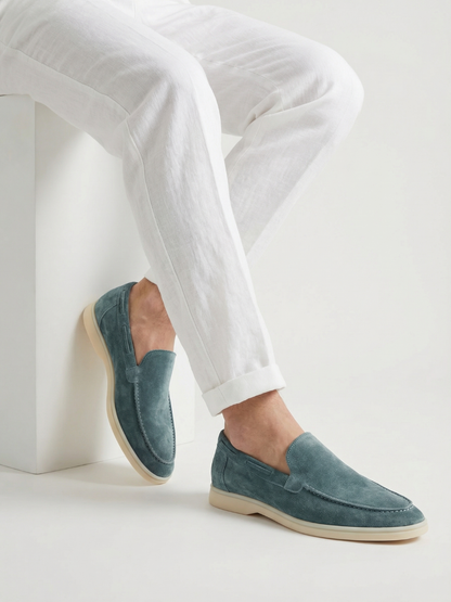 Mocasines de Ante Premium Petróleo | Luna Bellucci
