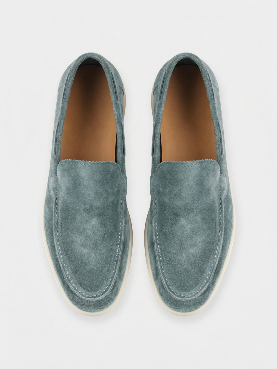 Mocasines de Ante Premium Petróleo | Luna Bellucci