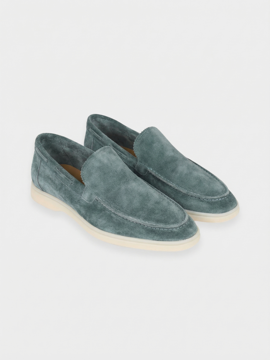 Mocasines de Ante Premium Petróleo | Luna Bellucci
