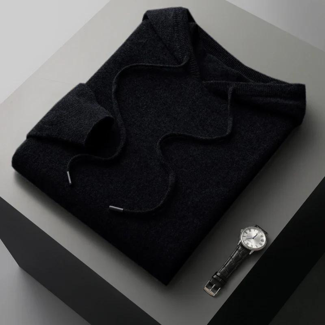 Sudadera con Capucha de Lana Merino Glacier
