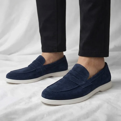 Florence – Mocasines de Ante para hombre en color Marrón