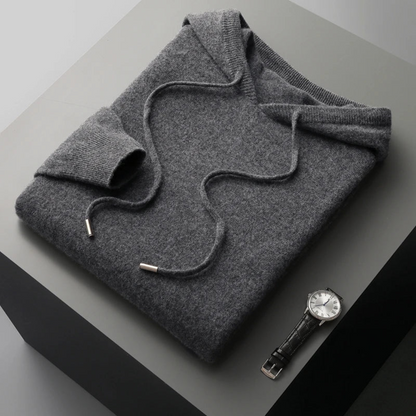 Sudadera con Capucha de Lana Merino Glacier