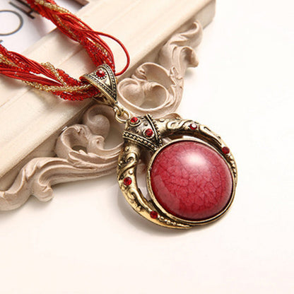 Colgante boho con dije