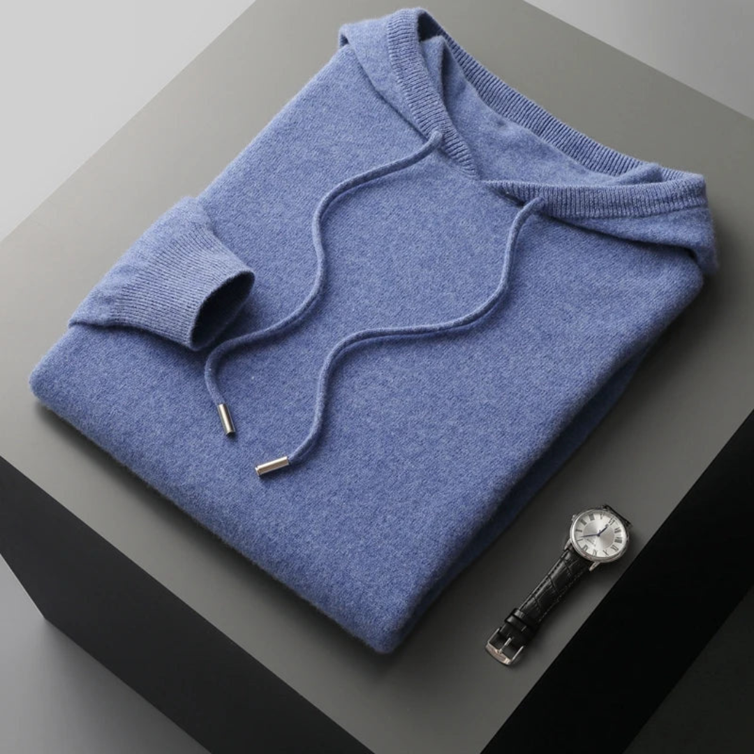 Sudadera con Capucha de Lana Merino Glacier