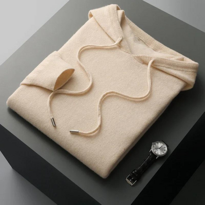 Sudadera con Capucha de Lana Merino Glacier