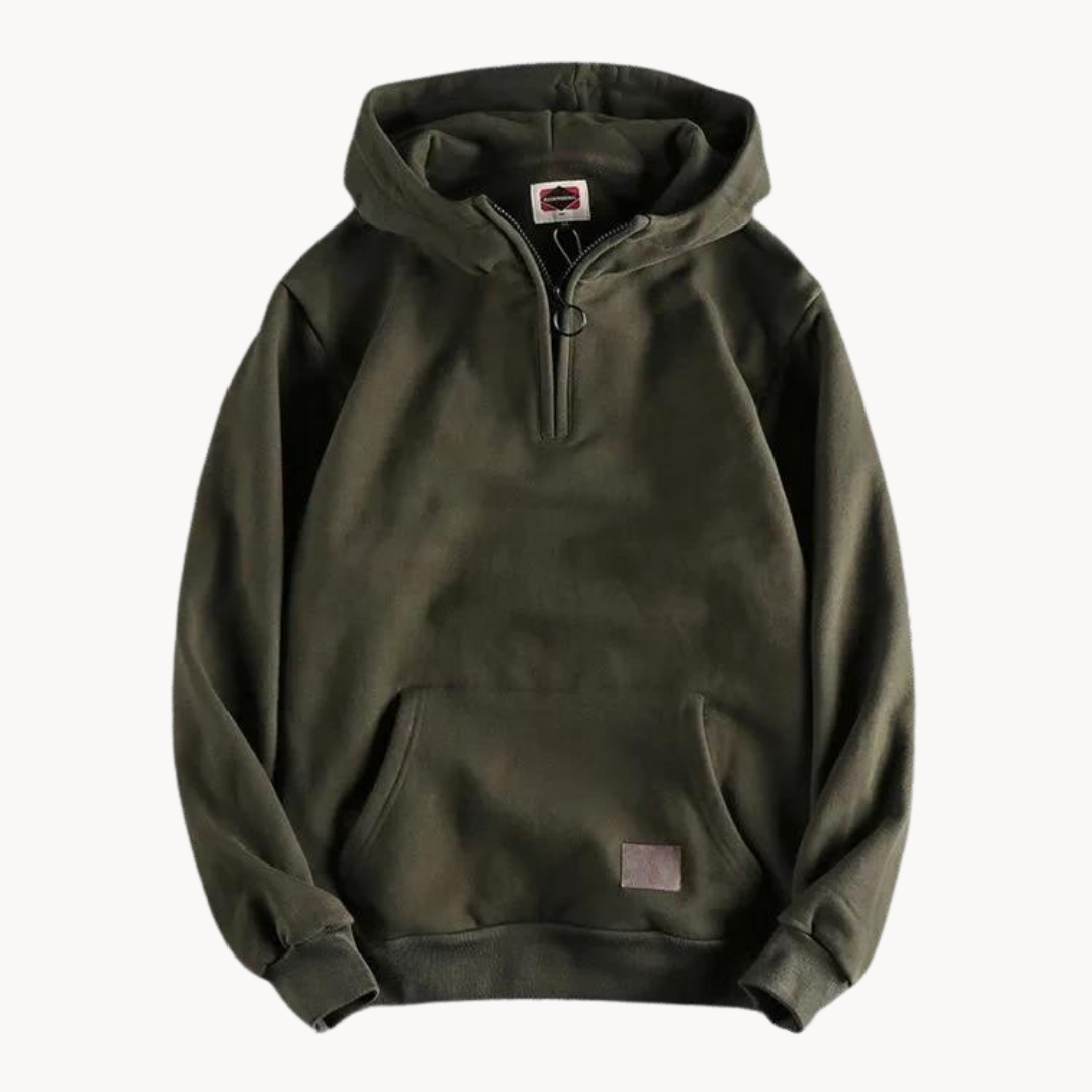 Sudadera Marque con Cuello en Cremallera
