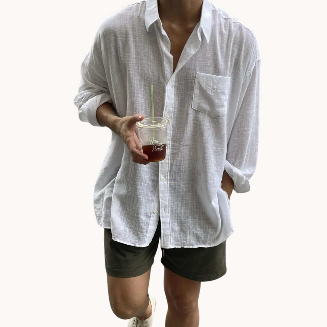 Camisa Adamo de Mezcla de Lino