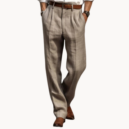 Pantalón Leandro Relajado de Mezcla de Algodón