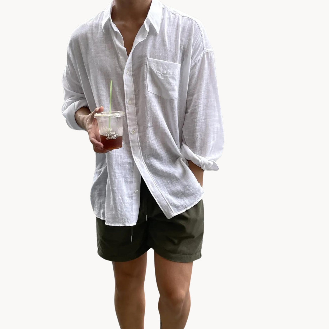Camisa Adamo de Mezcla de Lino