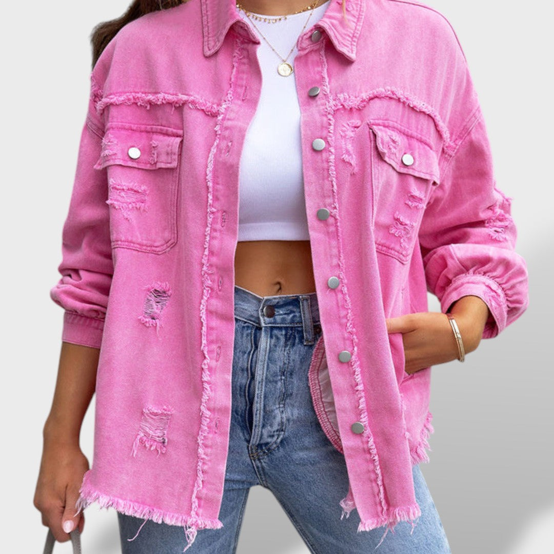 Chaqueta Vaquera Desgastada