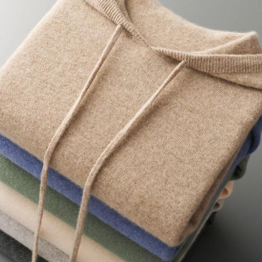 Sudadera con Capucha de Lana Merino Glacier