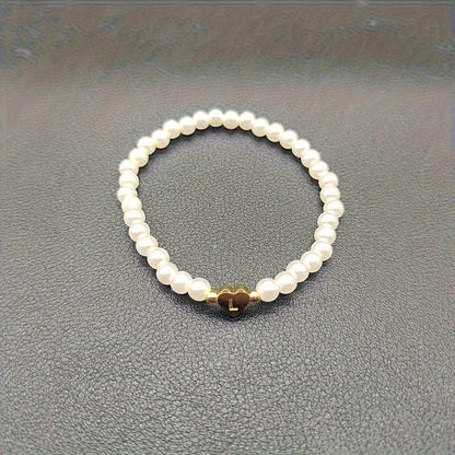 Pulsera chic con inicial de corazón (A–Z)