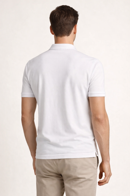 Matteo | Polo Ligero Blanco