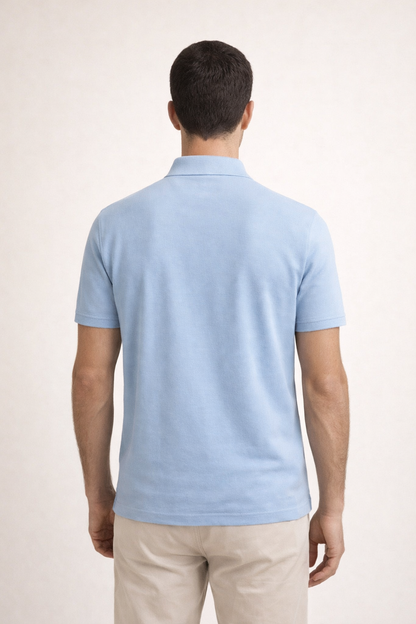 Matteo | Polo Ligero Azul Claro