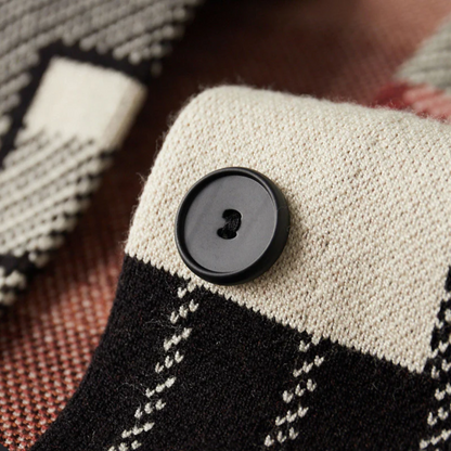 Cardigan Faye de Punto Abstracto
