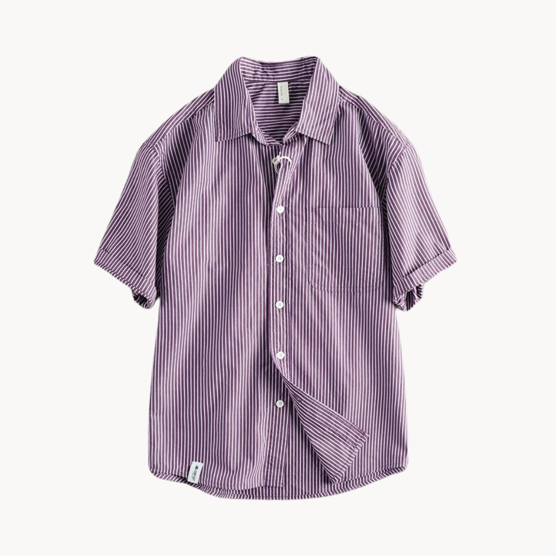 Camisa Gael de Manga Corta con Cuello