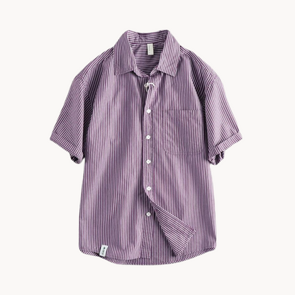Camisa Gael de Manga Corta con Cuello