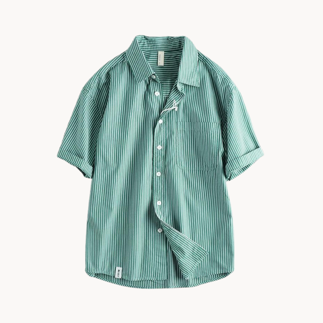 Camisa Gael de Manga Corta con Cuello