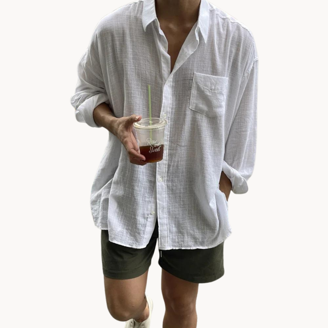 Camisa Adamo de Mezcla de Lino
