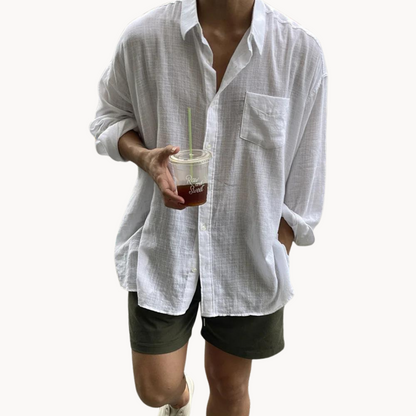 Camisa Adamo de Mezcla de Lino