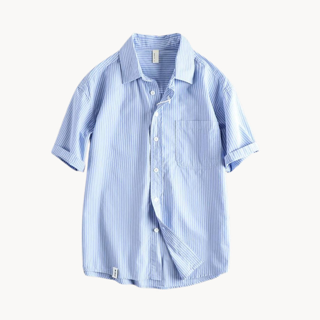 Camisa Gael de Manga Corta con Cuello