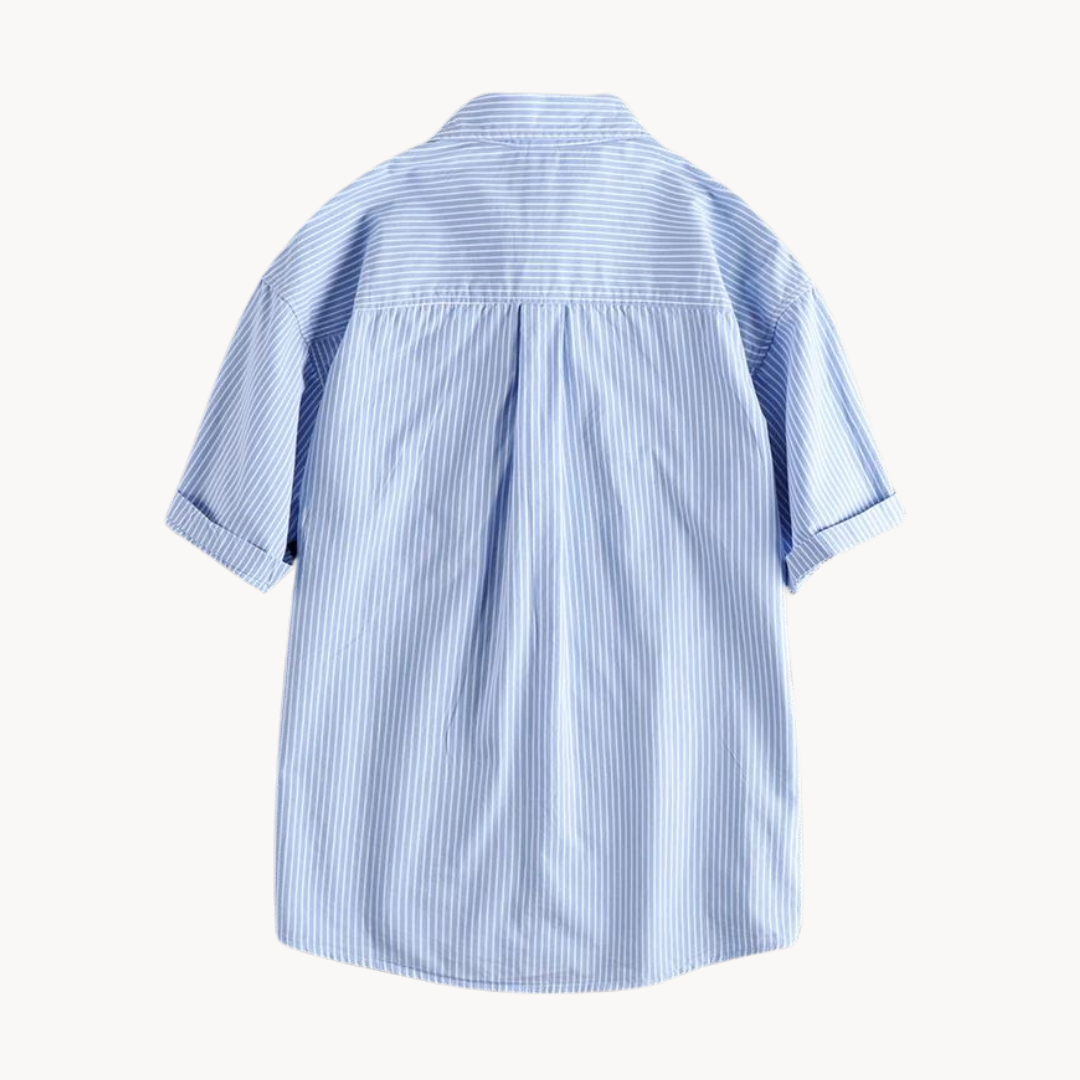 Camisa Gael de Manga Corta con Cuello