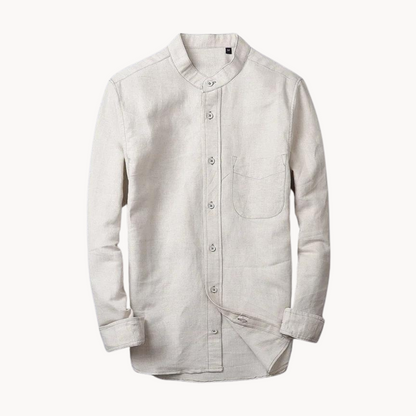 Camisa Reed de lino y algodón
